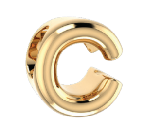 Pandora Letter C Alphabet Charm