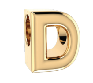 Pandora Letter D Alphabet Charm