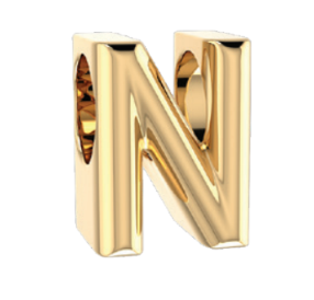 Pandora Letter N Alphabet Charm