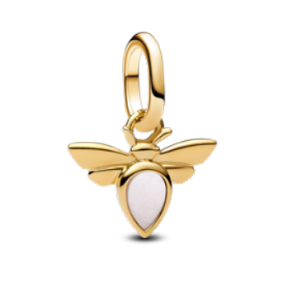 Pandora White Bee Mini Dangle Charm