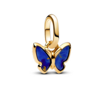 Pandora Blue Butterfly Mini Dangle Charm