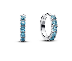 Pandora Blue Huggie Earrings