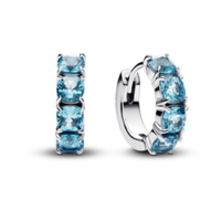 Pandora Light Blue Hoop Earrings