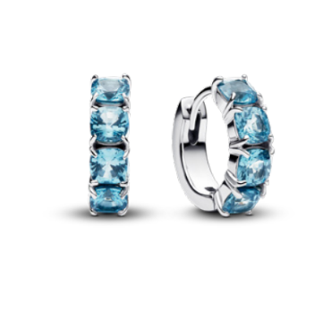Pandora Light Blue Hoop Earrings