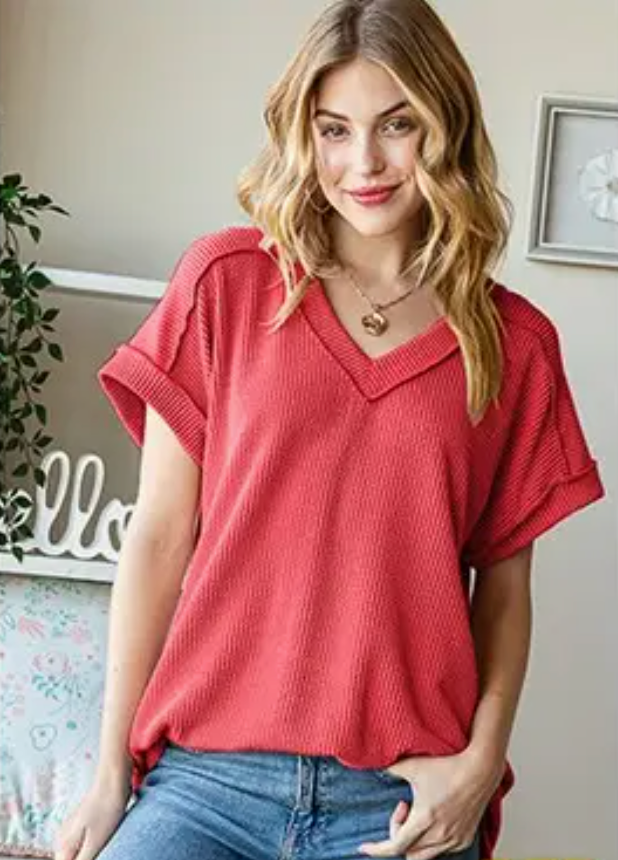 Urban Ribbed Short Sleeve Top