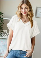 Urban Ribbed Short Sleeve Top
