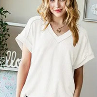 Urban Ribbed Short Sleeve Top