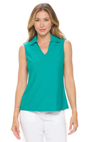 Rosa Sleeveless Polo Top
