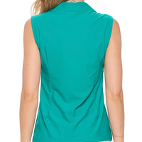 Rosa Sleeveless Polo Top