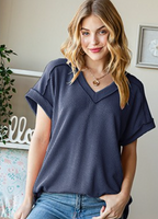 Urban Ribbed Short Sleeve Top
