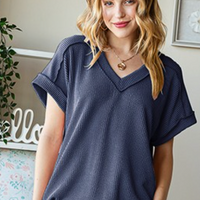 Urban Ribbed Short Sleeve Top