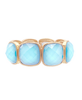 Square Stone Statement Bracelet
