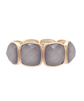 Square Stone Statement Bracelet
