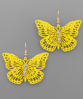 2 Layer Filigree Butterfly Earrings
