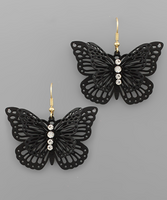 2 Layer Filigree Butterfly Earrings
