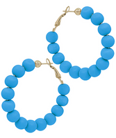 Clay Ball Hoop Earrings
