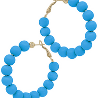 Clay Ball Hoop Earrings