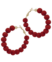 Clay Ball Hoop Earrings
