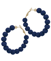 Clay Ball Hoop Earrings
