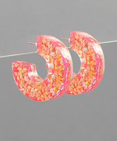 Sequined Resin Hoops
