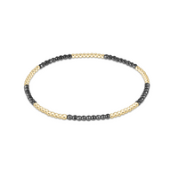 enewton Blissful Pattern 2mm Bead Bracelet - Silver Faceted Hematite