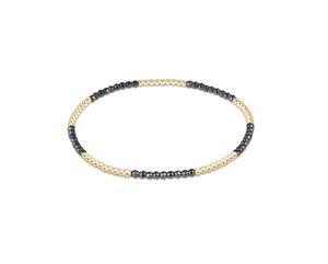 enewton Blissful Pattern 2mm Bead Bracelet - Silver Faceted Hematite