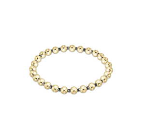 enewton Silver Faceted Hematite Grateful Pattern 5mm Bead Bracelet