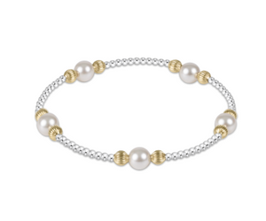 enewton Purpose Dignity Pearl 6mm Bead Bracelet - Mixed Metal