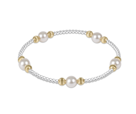enewton Purpose Dignity Pearl 6mm Bead Bracelet - Mixed Metal
