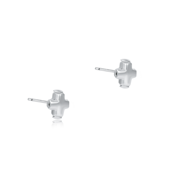 enewton Signature Cross Small Sterling Silver Stud - Sterling