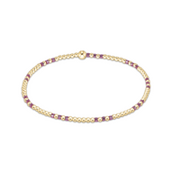 enewton Hope Joy Pattern 2mm Bead Bracelet - Pink Metallic