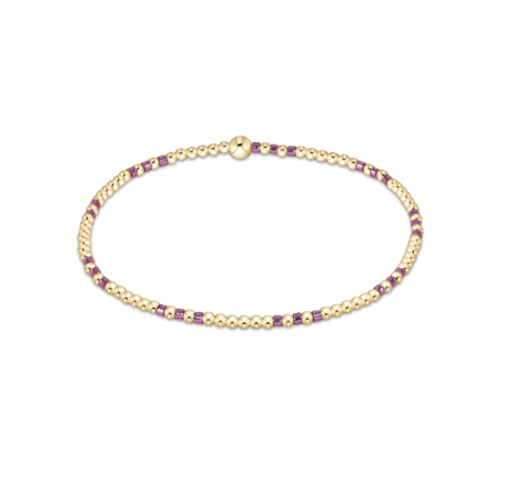 enewton Hope Joy Pattern 2mm Bead Bracelet - Pink Metallic