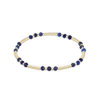 enewton Gemstone Gold Joy Pattern 3mm Bead Bracelet - Lapis