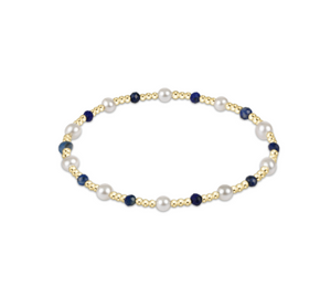 enewton Pearl Sincerity Pattern 4mm Bead Bracelet - Lapis