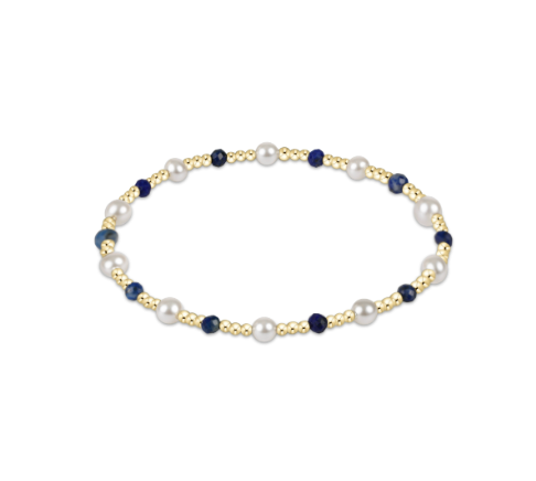 enewton Pearl Sincerity Pattern 4mm Bead Bracelet - Lapis