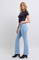 Judy Blue Light Mid Rise Thermal Bootcut Jeans
