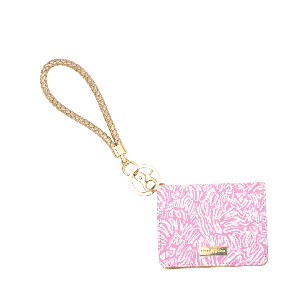Lilly Pulitzer Conch Shell Pink Zee Bebe Snap Card Case