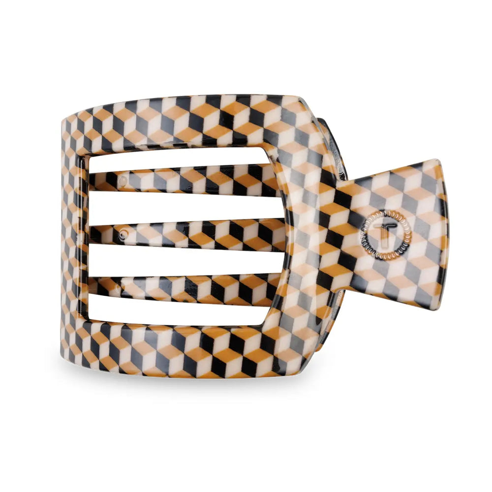 Teleties Gone Glamping Square Flat Clip