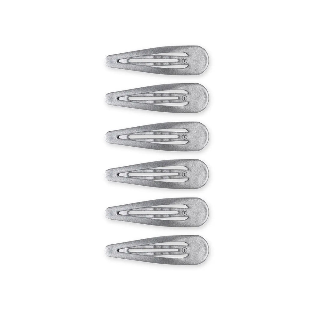 Teleties Silver  Snap Clip (6 count)