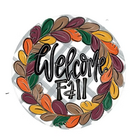 Welcome Fall Wreath Door Hanger