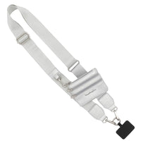 Silver Clip & Go Crossbody Phone Lanyard
