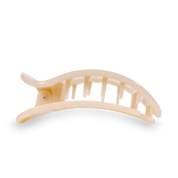 Teleties Almond Beige Flat Round Hair Clip