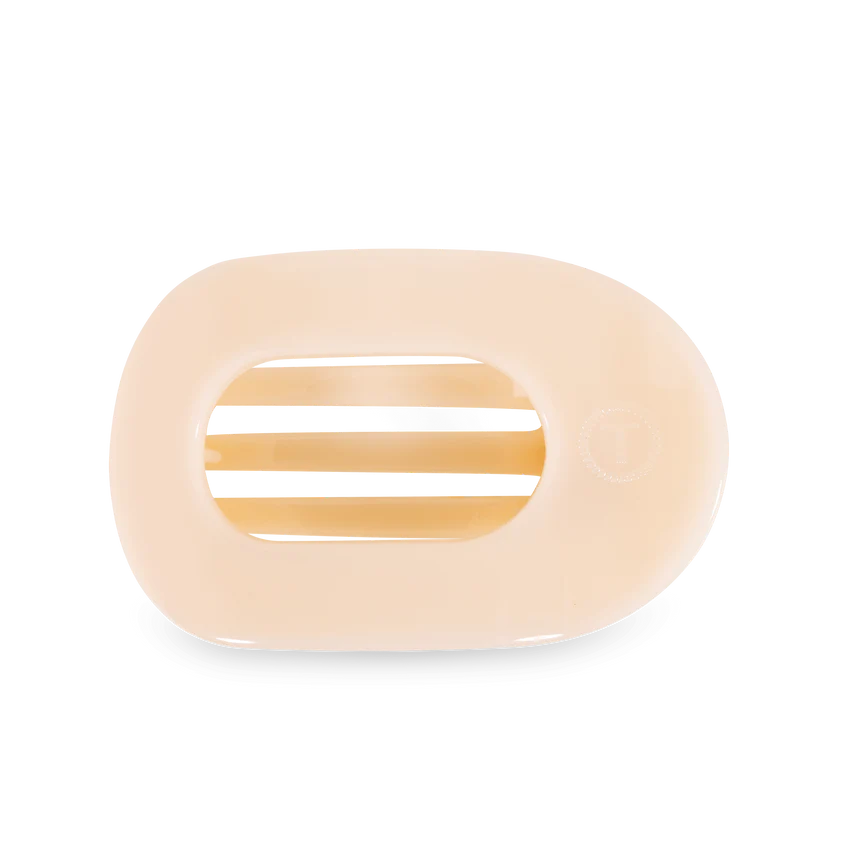 Teleties Almond Beige Flat Round Hair Clip