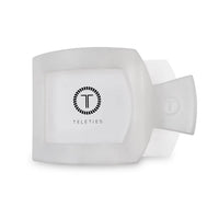 Teleties Coconut White Flat Square Clip
