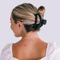 Teleties Jet Black Open Hair Clip
