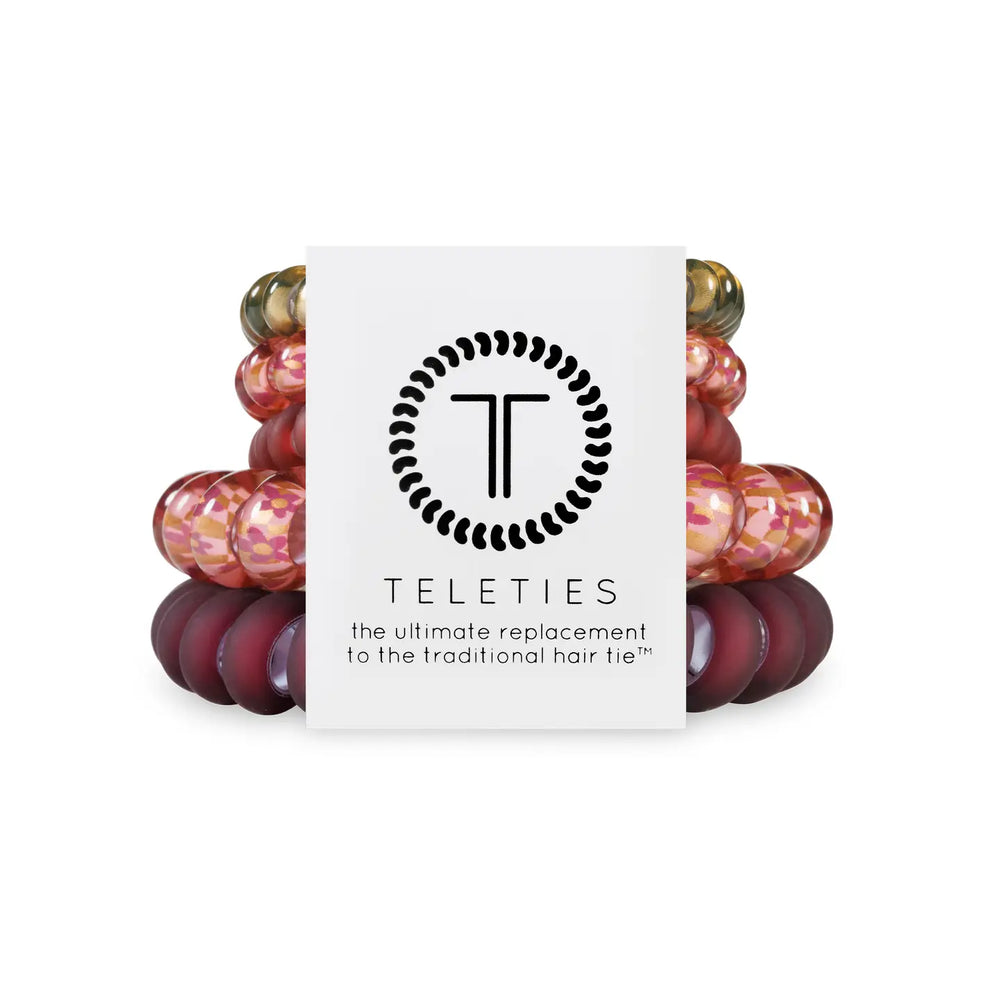 Teleties Burgundy Bliss Mixed Pack Hair Coils