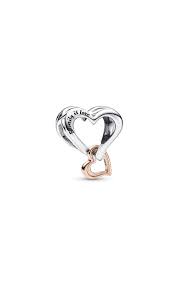Pandora Two-tone Openwork Infinity Heart Charm