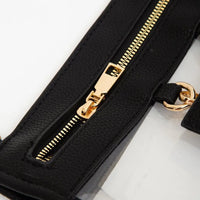 Black Clear Game-day Crossbody Bag with Sunglasses Holder
