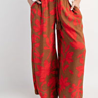Camellia Challis Smocked Pants