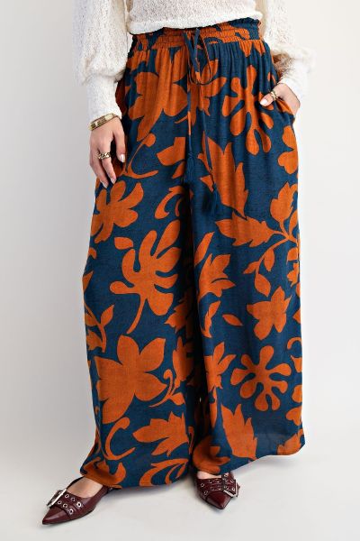 Woodnight Challis Smocked Pants